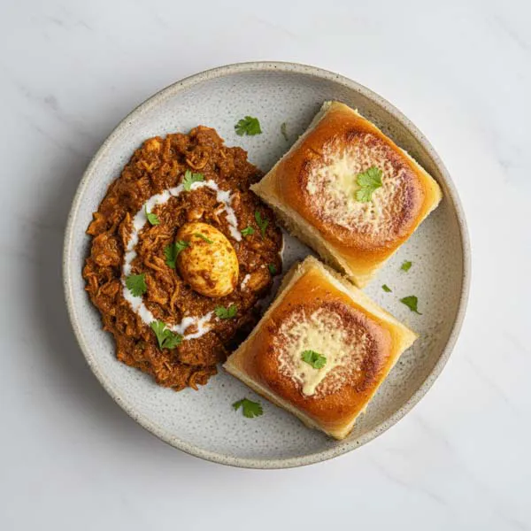 Chicken Gotala With Maska Pav